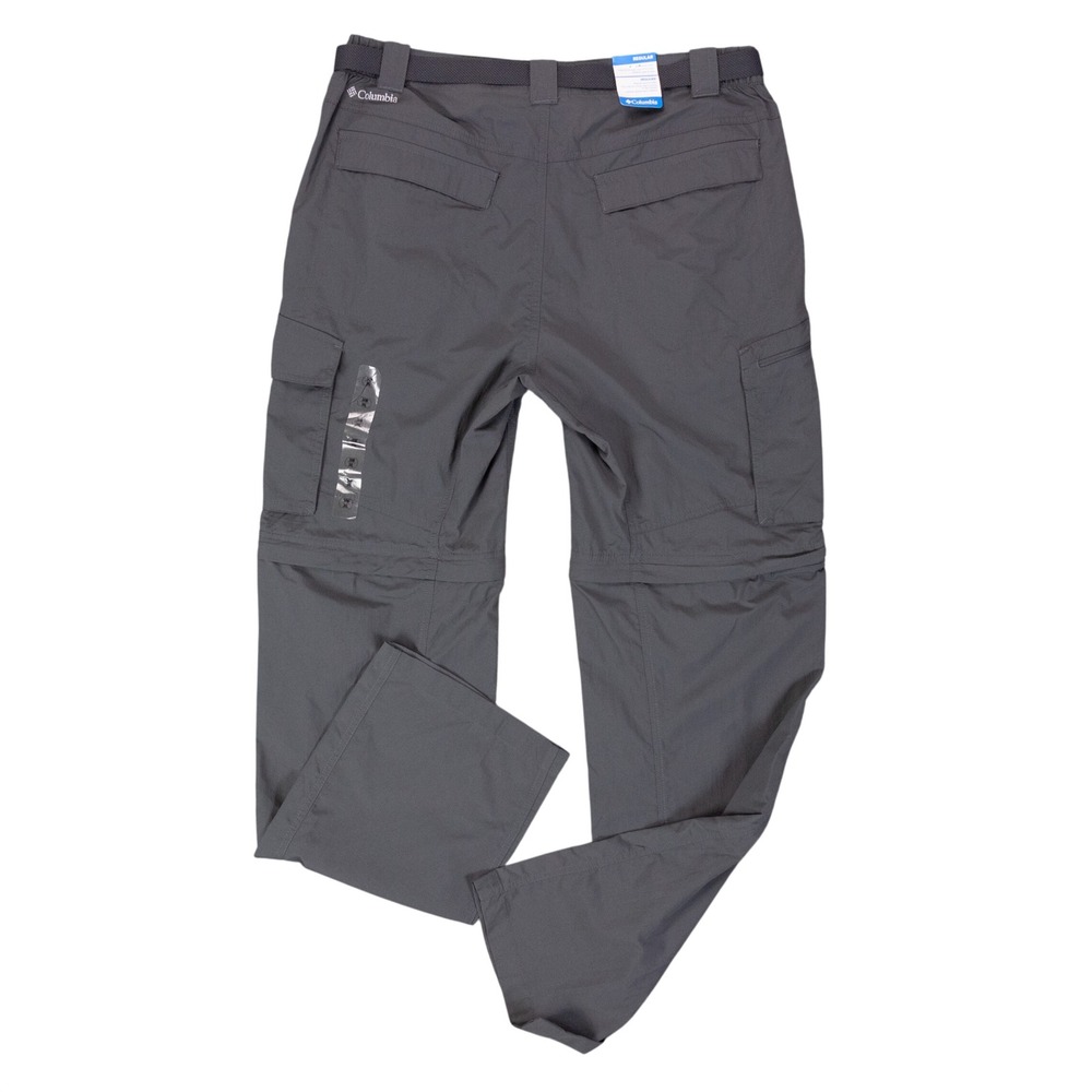 NWT Columbia Kestrel Trail Convertible Pants Mens 34x34 Grey Nylon UPF 50 - Picture 2 of 15